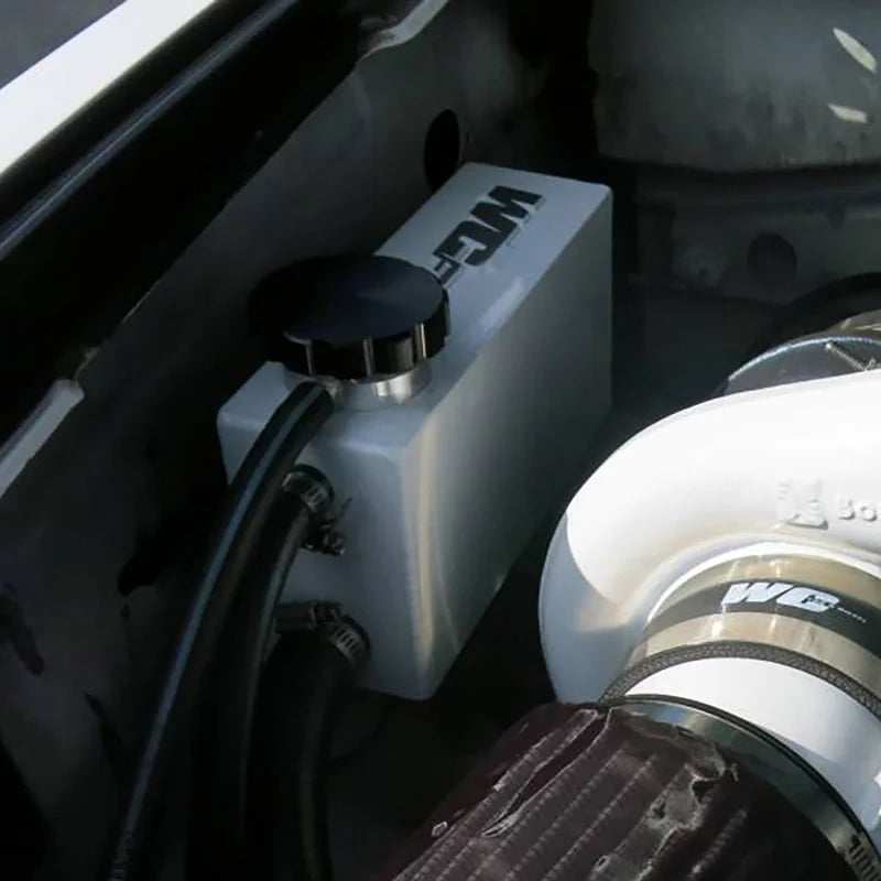 Wehrli 07.5-10 Chevrolet 6.6L LMM Duramax Twin Turbo Style Coolant Tank Kit - Gloss Black - Main Product View
