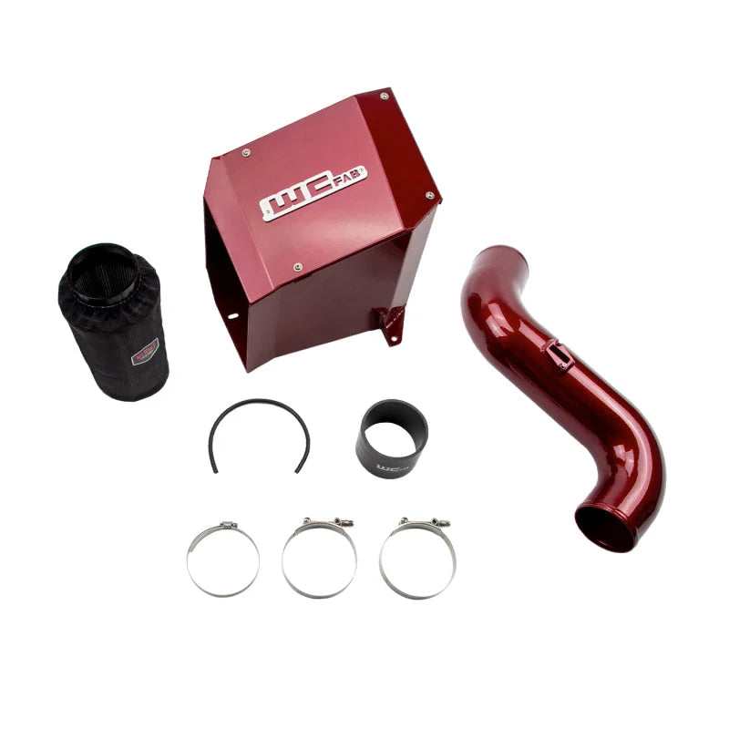 Wehrli 07.5-10 Chevrolet Duramax LMM 4in Intake Kit - WCFab Red - Main Product View