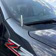 Load image into Gallery viewer, Wehrli 07.5-19 Chevrolet 6.6L Duramax Billet TIG Torch Stubby Antenna - Semi-Gloss Black - Back View