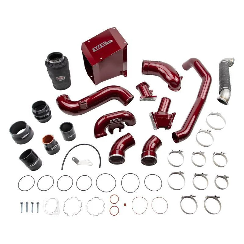 Wehrli 07.5-2010 Chevrolet 6.6L Duramax LMM Stage 3 High Flow Bundle Kit - WCFab Red - Main Product View