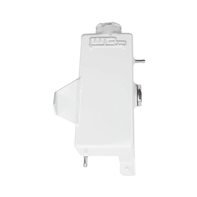 Wehrli 10-12 Cummins 6.7L Coolant Tank (OEM Placement) - Gloss White - Back View
