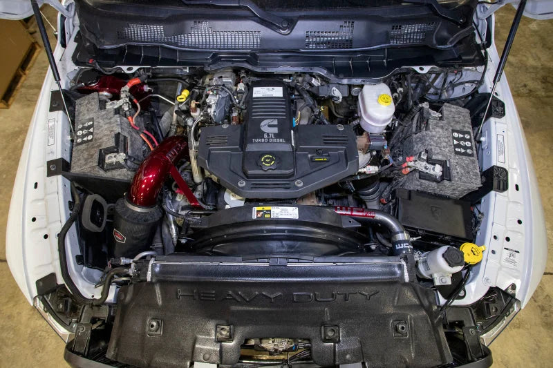 Wehrli 10-18 Dodge 6.7L Cummins (Non 13-15 w/Dual Rads/Twin CP3) Upper Coolant Pipe - Flat Black - Side View