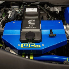 Load image into Gallery viewer, Wehrli 10-23 Cummins Fabricated Aluminum Engine Cover - Gloss Black - Installation View