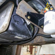 Load image into Gallery viewer, Wehrli 11-16 Chevrolet 6.6L Duramax FASS Fuel System Relocation Bracket (Crew Cab Only) - Back View