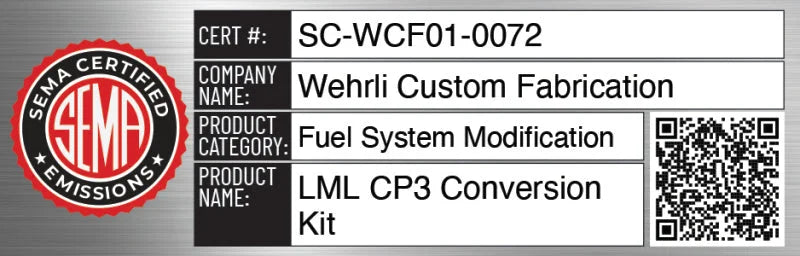 Wehrli 11-16 Chevrolet 6.6L LML Duramax CP3 Conversion Kit - Side View