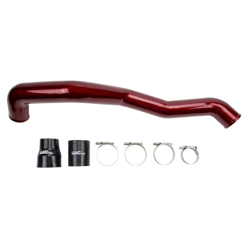 Wehrli 11-16 Chevrolet 6.6L LML Duramax Driver Side 3in Intercooler Pipe - Flat Black - Main Product View