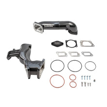 Load image into Gallery viewer, Wehrli 11-16 Chevrolet 6.6L LML Duramax High Flow Y-Bridge Kit - Semi-Gloss Black - Main Product View