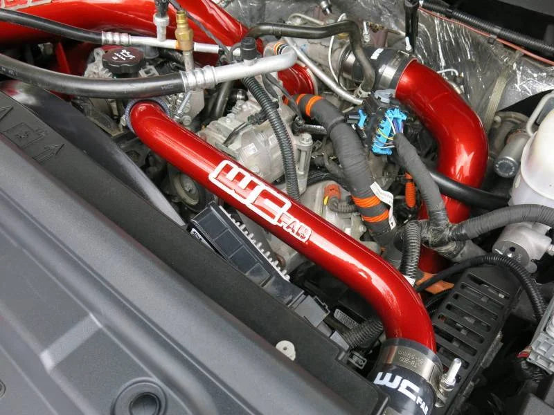 Wehrli 11-16 Chevrolet 6.6L LML Duramax Upper Coolant Pipe - Bronze Chrome - Side View