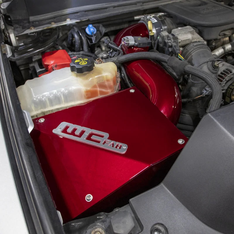 Wehrli 11-16 Chevrolet Duramax LML 4in Intake Kit - Grape Frost - Side View