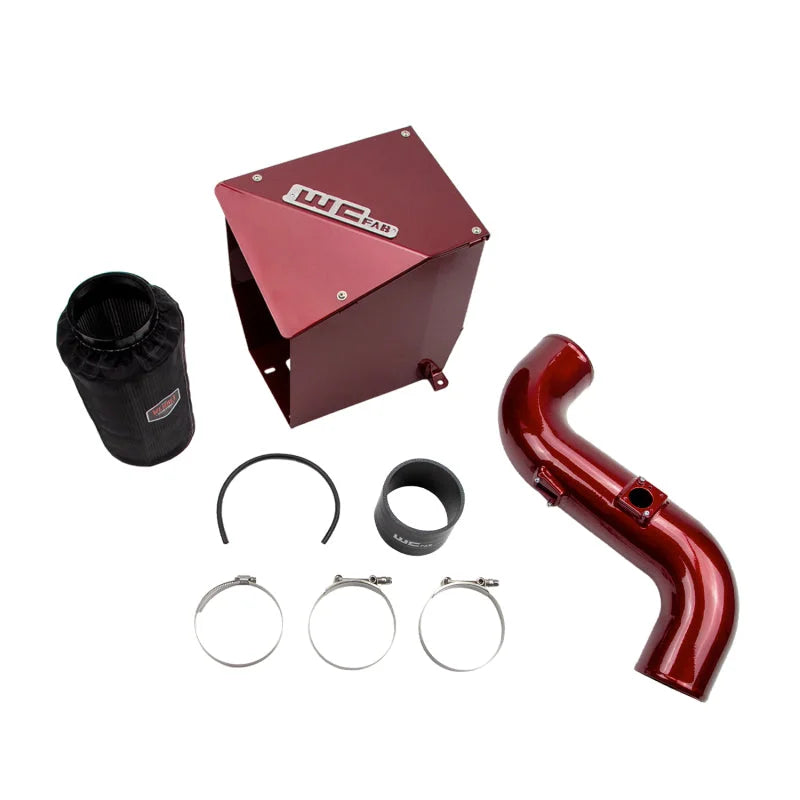 Wehrli 11-16 Chevrolet Duramax LML 4in Intake Kit - WCFab Red - Main Product View