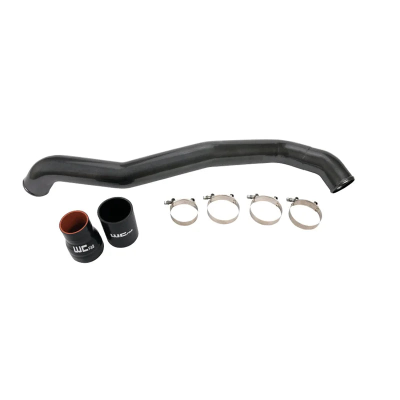 Wehrli 11-16 Duramax LML D/S 3in. Intercooler Pipe - Candy Red - Detail View
