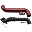 Load image into Gallery viewer, Wehrli 11-16 Duramax LML Passenger Side 3.5 in. Intercooler Pipe - Gloss White - Side View