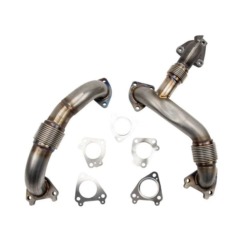 Wehrli 11-16 Duramax LML Stainless 2in Up Pipe Kit w/ Gaskets - Main Product View