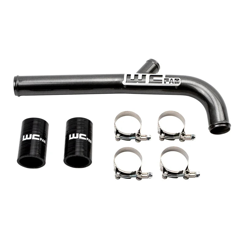 Wehrli 13-15 Dodge Cummins 6.7L w/Dual Radiator Upper Coolant Pipe - Gloss Black - Main Product View