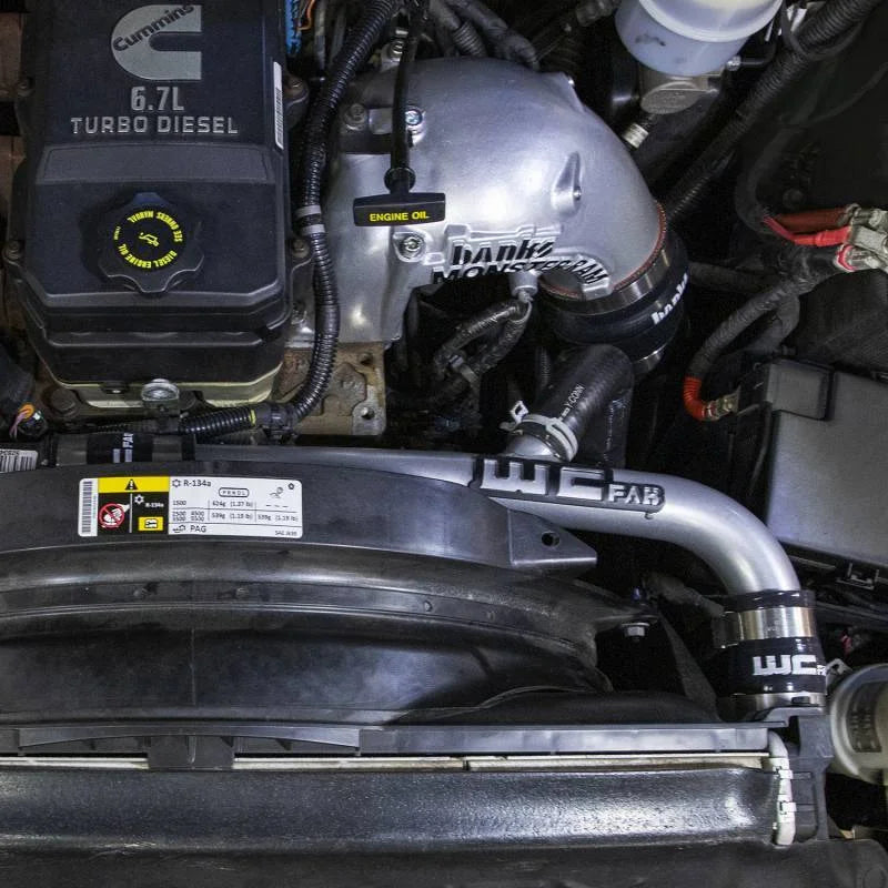 Wehrli 13-15 Dodge Cummins 6.7L w/Dual Radiator Upper Coolant Pipe - Gloss Black - Additional View 5