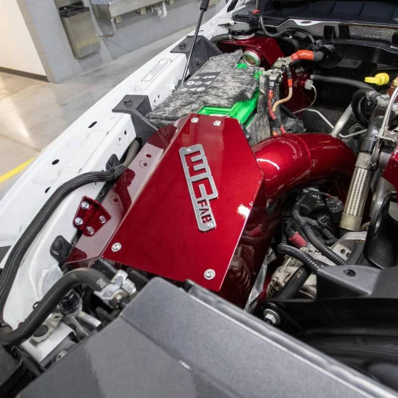 Wehrli 13-18 Cummins 6.7L Intake Kit 4in - Flat Black - Back View