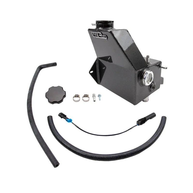 Wehrli 13-18 Cummins 6.7L OEM Placement Coolant Tank - Semi-Gloss Black - Main Product View
