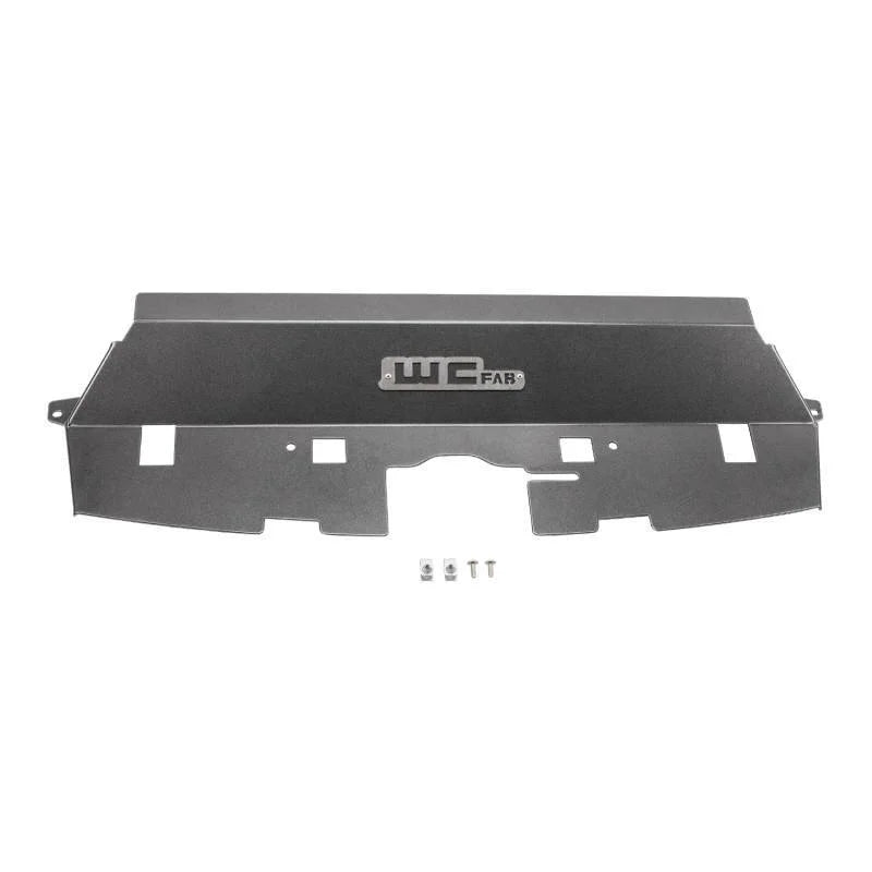Wehrli 13-18 Cummins Fabricated Aluminum Radiator Cover - WCFab Grey - Main Product View