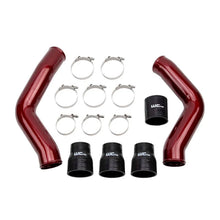 Load image into Gallery viewer, Wehrli 13-18 Ram 6.7L Cummins 3.5in Intercooler Pipes Kit - WCFab Red - Main Product View