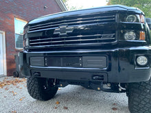 Load image into Gallery viewer, Wehrli 15-19 Chevrolet 2500/3500 Front Bumper Valance Filler Panel Kit w/Tow Hooks - Texture Black - Detail View