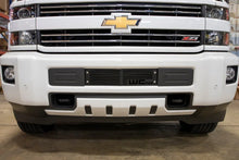Load image into Gallery viewer, Wehrli 15-19 Chevrolet Silverado HD 6.6L LML/L5P Duramax Bumper Grille - Fine Texture Black - Installation View