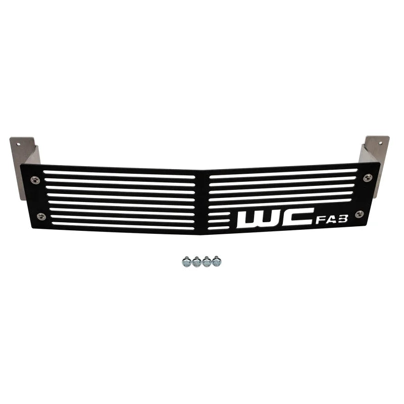 Wehrli 15-19 Chevrolet Silverado HD 6.6L LML/L5P Duramax Bumper Grille - Raw Stainless Finish - Side View