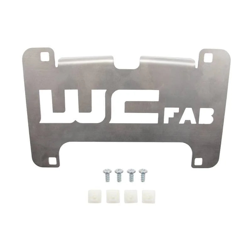 Wehrli 15-19 Chevy HD Lower Valance Filler Panel License Plate Mount Bracket - Main Product View