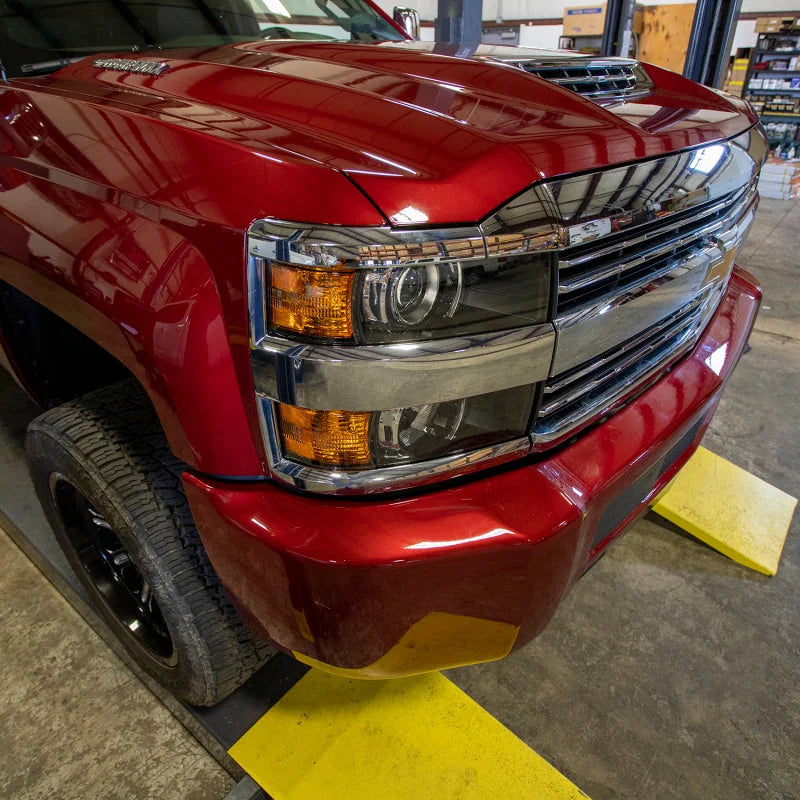 Wehrli 15-19 GM 2500/3500 HD Bumper Spacer Kit - 3/8in - Installation View