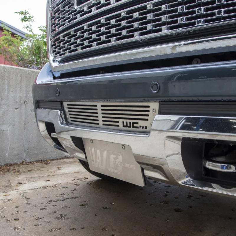 Wehrli 15-19 GMC Sierra 6.6L LML/L5P Duramax Bumper Grille - Flat Black - Detail View