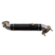 Load image into Gallery viewer, Wehrli 15.5-16 Chevrolet 6.6L LML Duramax 3in Stainless Down Pipe (3 Bolt Flange) - Side View