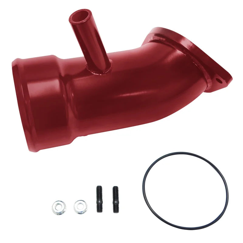Wehrli 17-19 Chevrolet 6.6L L5P Duramax 3.5in Intake Horn w/PCV Port - WCFab Red - Main Product View