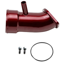 Load image into Gallery viewer, Wehrli 17-19 Chevrolet 6.6L L5P Duramax 3.5in Intake Horn w/PCV Port - WCFab Red - Side View