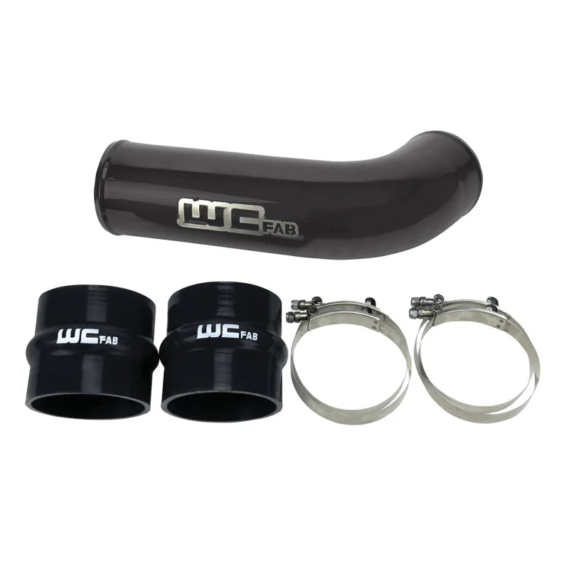 Wehrli 17-19 Chevrolet 6.6L L5P Duramax 4in Intake Pipe (Use w/OEM Air Box) - Bronze Chrome - Main Product View