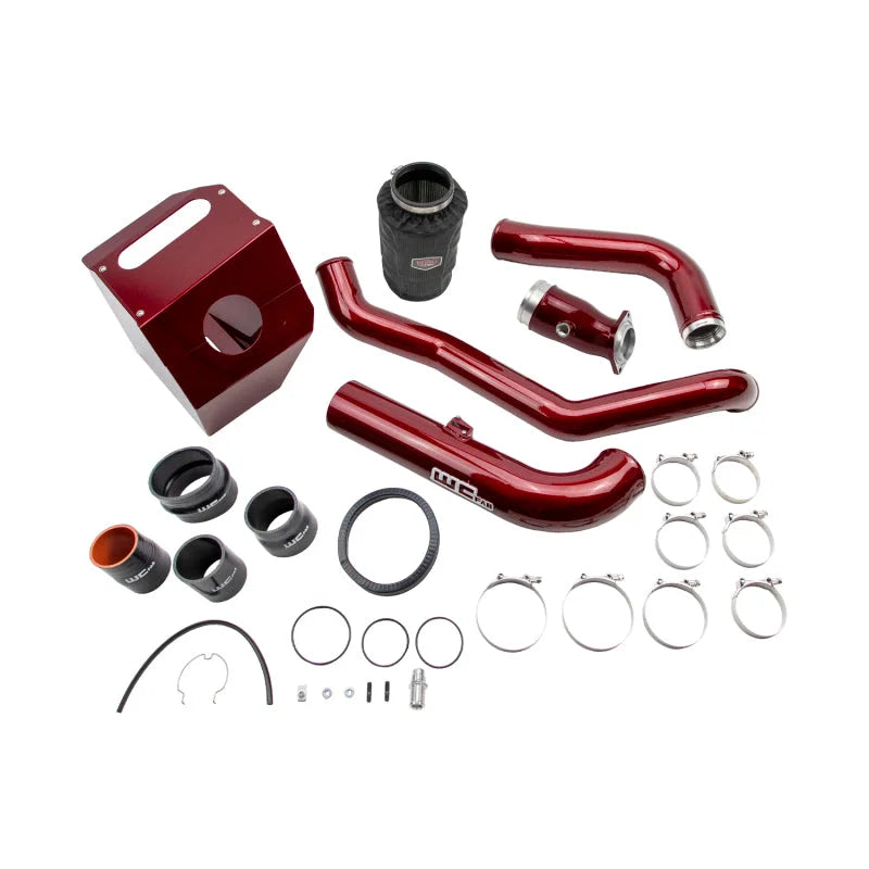 Wehrli 17-19  Chevrolet 6.6L L5P Duramax High Flow Intake Bundle Kit  Stage 2 - Red - Main Product View