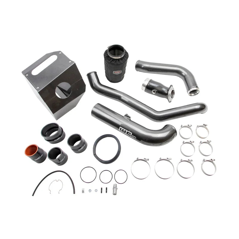Wehrli 17-19 Chevrolet 6.6L L5P Duramax High Flow Intake Bundle Kit Stage 2 - Candy Red - Main Product View