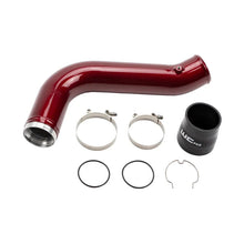 Load image into Gallery viewer, Wehrli 17-19 Chevrolet 6.6L L5P Duramax Passenger Side 3.5in Intercooler Pipe - WCFab Red - Main Product View
