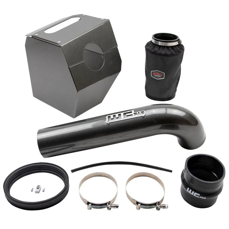 Wehrli 17-19 Duramax L5P 4in. Intake Kit - Chevy Orange - Main Product View