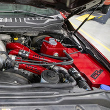 Load image into Gallery viewer, Wehrli 17-24 6.7L Power Stroke Coolant Tank and Battery Box Kit - Gloss Black - Installation View