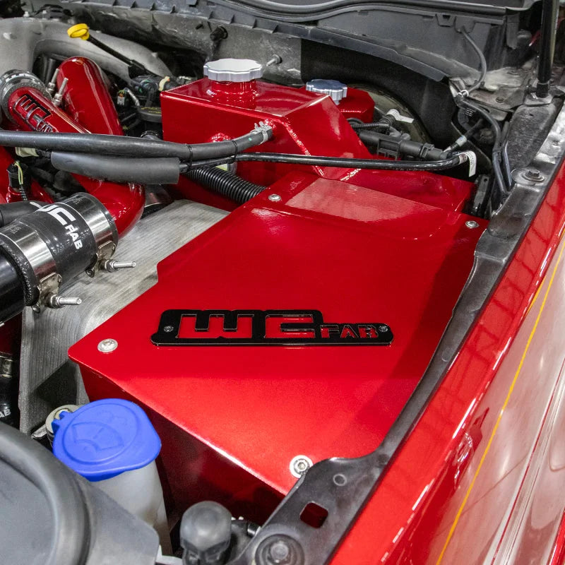Wehrli 17-24 6.7L Power Stroke Coolant Tank and Battery Box Kit - Gloss Black - Additional View 6