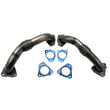 Load image into Gallery viewer, Wehrli 17-24 Chevrolet 6.6L L5P Duramax 2in Stainless Up Pipe Kit w/Gaskets - Main Product View