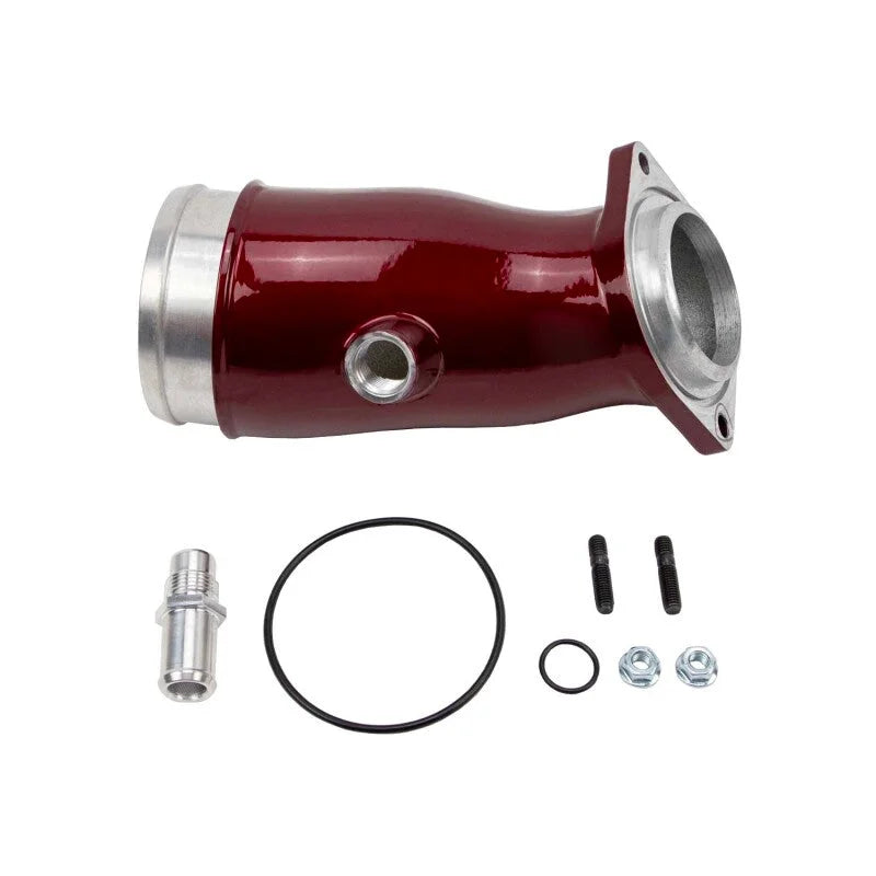 Wehrli 17-24 Duramax L5P High Flow Intake Horn - WCFab Red - Main Product View