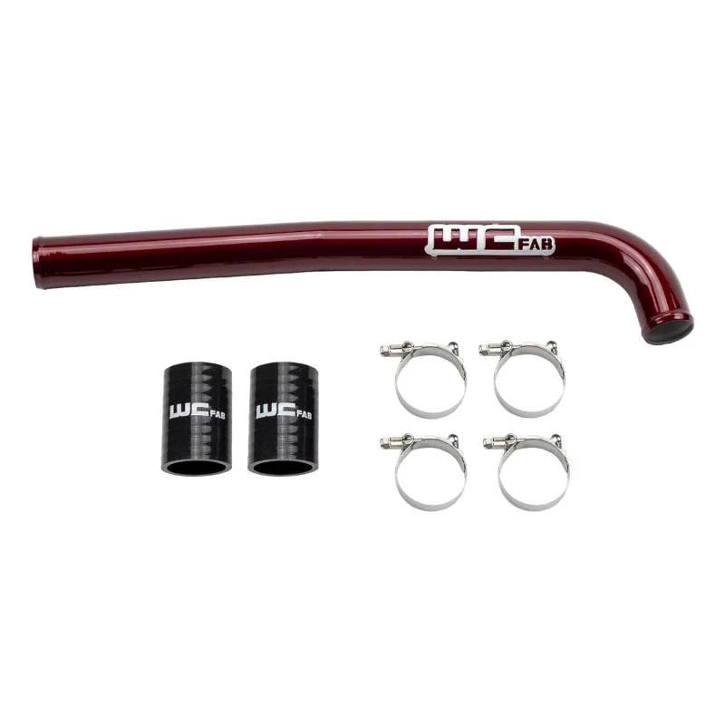Wehrli 19-23 Chevrolet 6.7L Cummins High Output Upper Coolant Pipe - WCFab Red - Main Product View