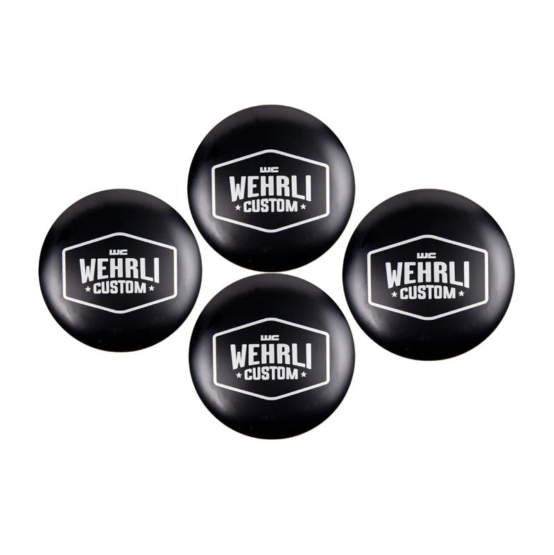 Wehrli 19+ Honda Talon Billet Hub Cap Kit for OEM Wheels - Black Anodized - Side View