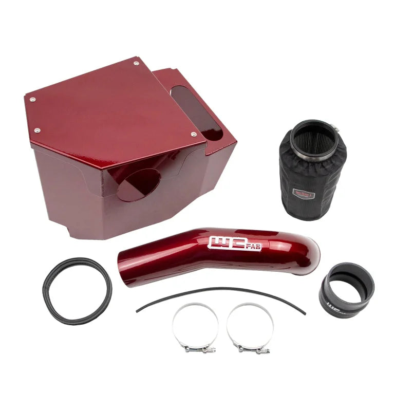 Wehrli 20-24 Chevrolet 6.6L L5P Duramax 4in Intake Kit - Red - Main Product View