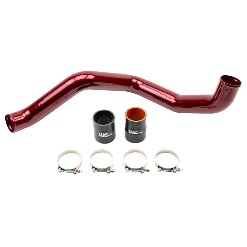 Wehrli 20-24 Chevrolet 6.6L L5P Duramax Driver Side 3in Intercooler Pipe - WCFab Red - Main Product View