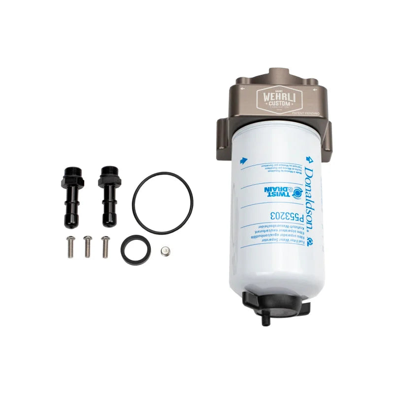 Wehrli 20-24 L5P Duramax Short Bed Fuel Filter Housing Kit - Main Product View