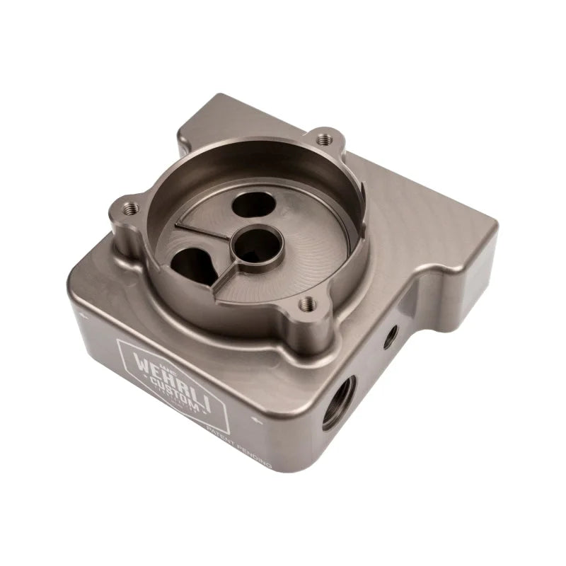 Wehrli 20-24 L5P Duramax Short Bed Fuel Filter Housing Kit - Back View