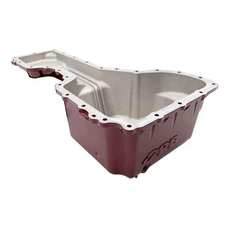 Wehrli 20-24 L5P Duramax WCFAB X PPE High Capacity Aluminum Oil Pan - Gloss White - Back View