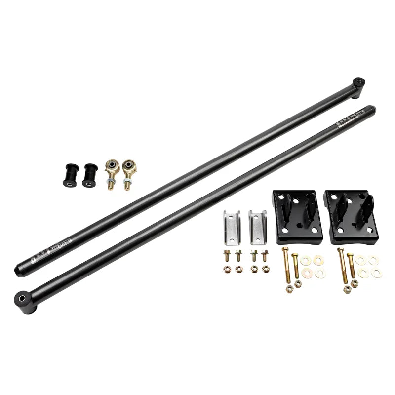 Wehrli 20-25 Chevy & GMC Duramax RCLB/CCSB/ECSB 68in. Traction Bar Kit - Flat Black - Main Product View