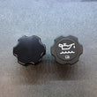 Load image into Gallery viewer, Wehrli 2001+ GM Duramax LB7/LLY/LBZ/LMM/LML/L5P Billet Oil Fill Cap - Black Anodized - Side View